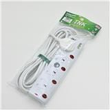 TNK 4 GANG 5 METER TRAILING SOCKET WITH NEON CPTSTN-514S5
