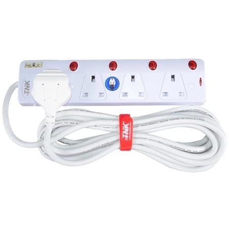 TNK 4 GANG 5 METER TRAILING SOCKET WITH NEON CPTSTN-514S5