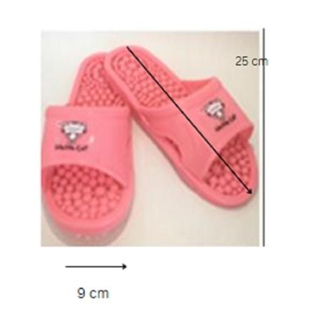 ACES BATHROOM SANDAL ANTI SLIPPER BS 16-PK PINK