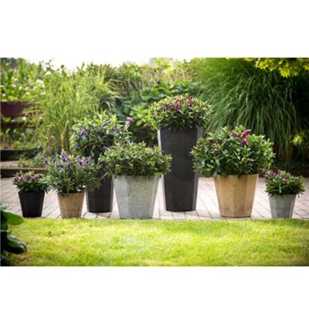 ARTSTONE DECA POT D22 H20 BLACK