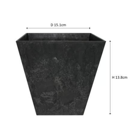 ARTSTONE ELLA POT D15 H15 BLACK