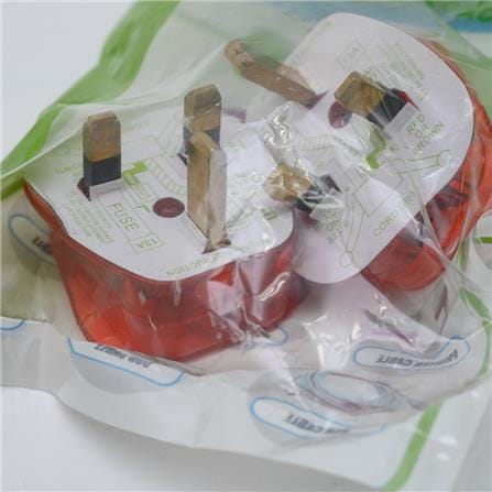 CENTO 13A PLUGTOP TRANSPARENT/CLEAR 2PCS PLUGTNX2