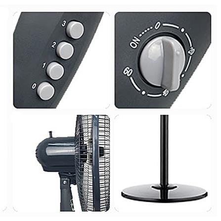 FABER STAND FAN FSFVENTO GEN2 1629BK 60WATT 5BLADES BLACK