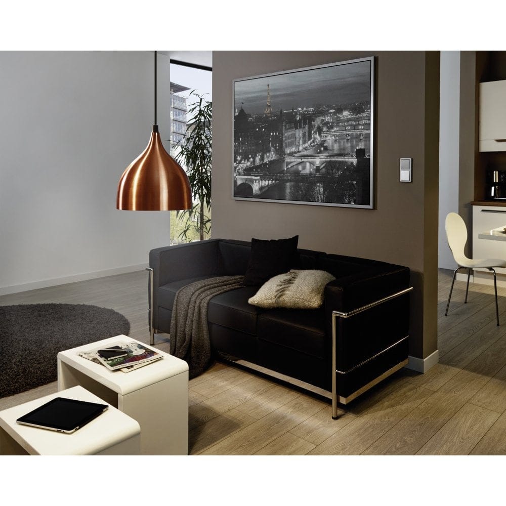 EGLO CHANDELIER 93836 CORETTO STEEL COPPER