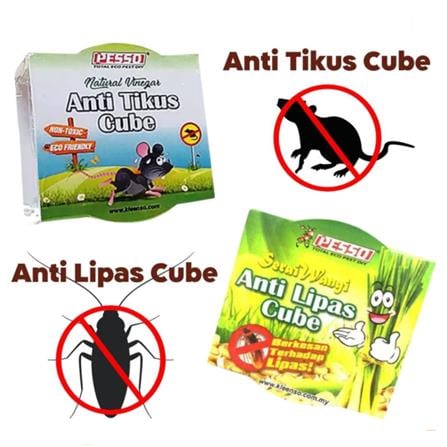 PESSO ANTI TIKUS CUBE NATURAL VINEGAR 10PCS EACH