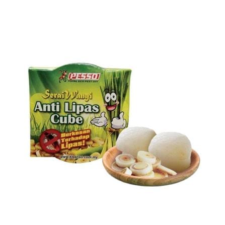 PESSO ANTI LIPAS CUBE SERAI WANGI 10PCS