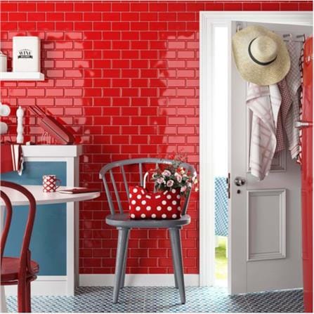CITIGRES WALLTILE 10X20CM METRO RED 1.00M2