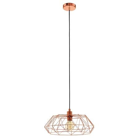 EGLO CHANDELIER 49488 CARLTON 2 STEEL COPPER