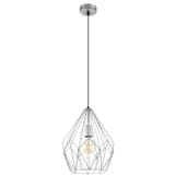 EGLO CHANDELIER 49935 CARLTON STEEL SILVER