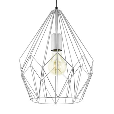 EGLO CHANDELIER 49935 CARLTON STEEL SILVER