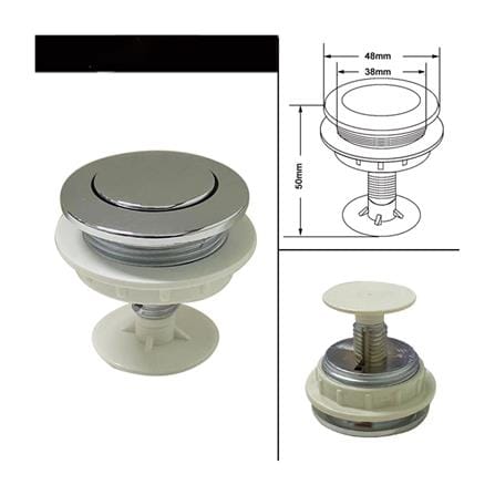 FLUSH MASTER TOILET HANDLE 520-B 38MM PUSH BUTTON