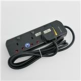 3G2M TRAILING SOCKET WITH NEON & SURGE BLACK ZS813N-2M ZEATAR