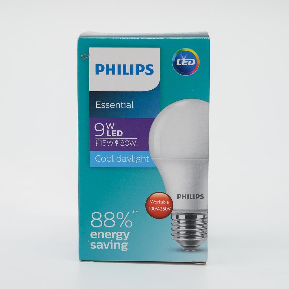 PHILIPS ESSENTIAL LED BULB E27 6500K COOL DAYLIGHT 9W