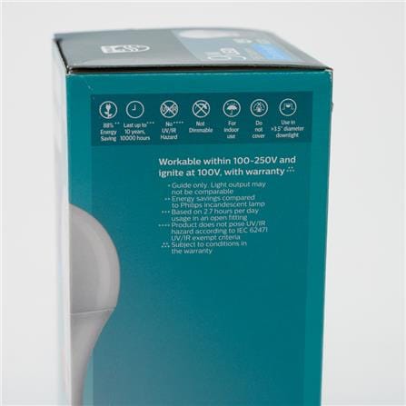 PHILIPS ESSENTIAL LED BULB E27 6500K COOL DAYLIGHT 9W