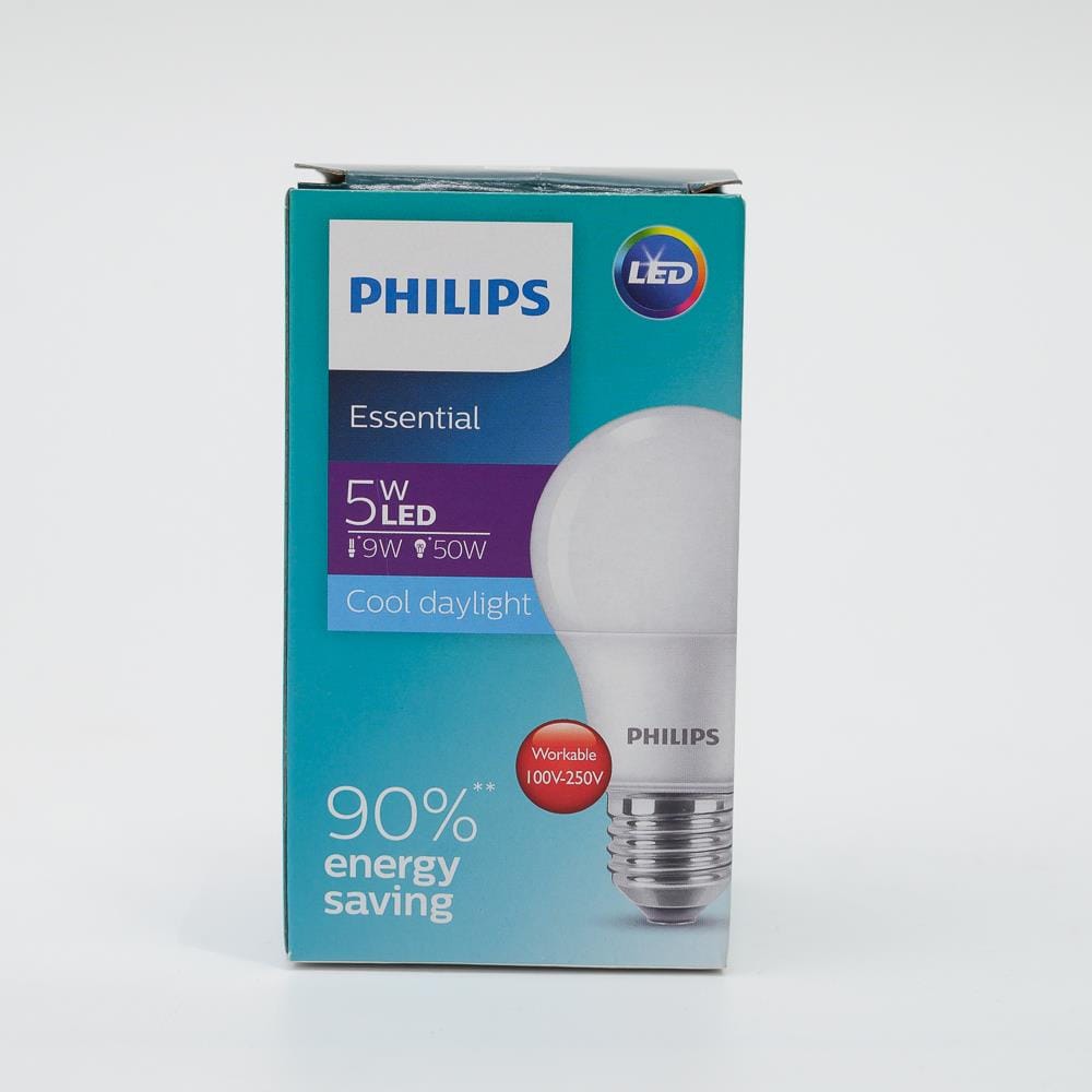 PHILIPS ESSENTIAL LED BULB E27 6500K COOL DAYLIGHT 5W