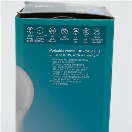 PHILIPS ESSENTIAL LED BULB E27 6500K COOL DAYLIGHT 5W