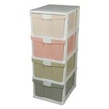 HOMEPRO DRAWER 4 TIERS 1057M4 40X50X104 CM PASTEL