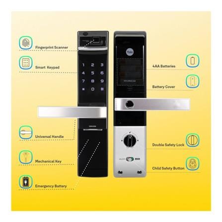 YALE ELECTRONIC MORTISE LOCK YDM4109 BLACK