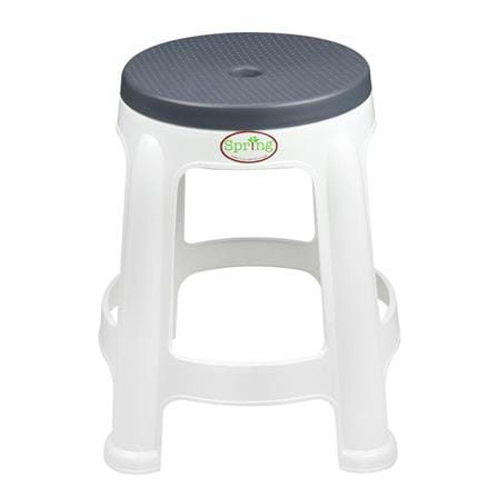 PLASTIC STOOL SPRING BEST CHAIR CHARCOAL