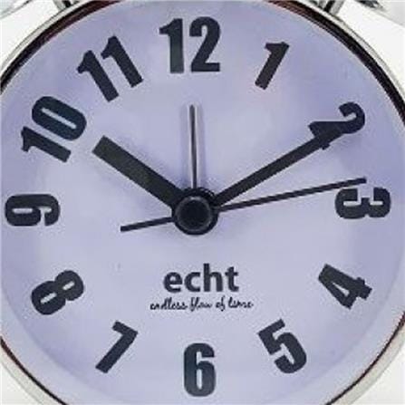 ECHT ALARM CLOCK  3" METAL GREY NO E313-SR