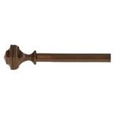 STEEL TENSION ROD HOME LIVING STYLE HEXAGON 110-210CM BROWN