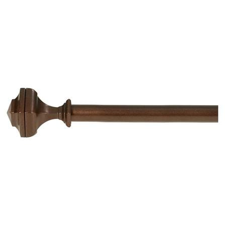 STEEL TENSION ROD HOME LIVING STYLE HEXAGON 110-210CM BROWN