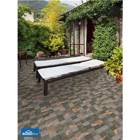 DURAGRES FLOORTILE 40X40  I-OWA BLACK 0.96M2