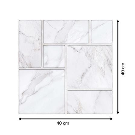 DURAGRES FLOORTILE 40X40  HOLINA WHITE 0.96M2