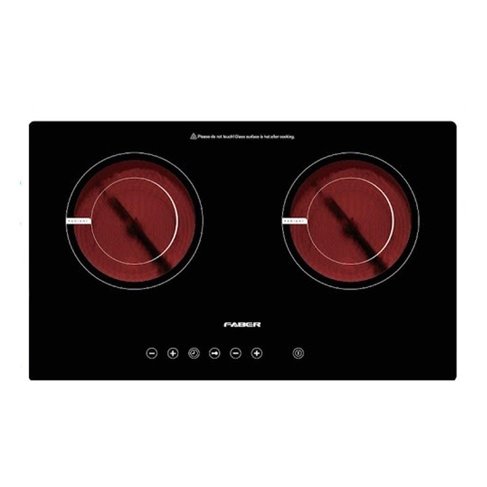 FABER CERAMIC HOB FCH 3C/69 BK 3000WATT 2BURNER 69CM