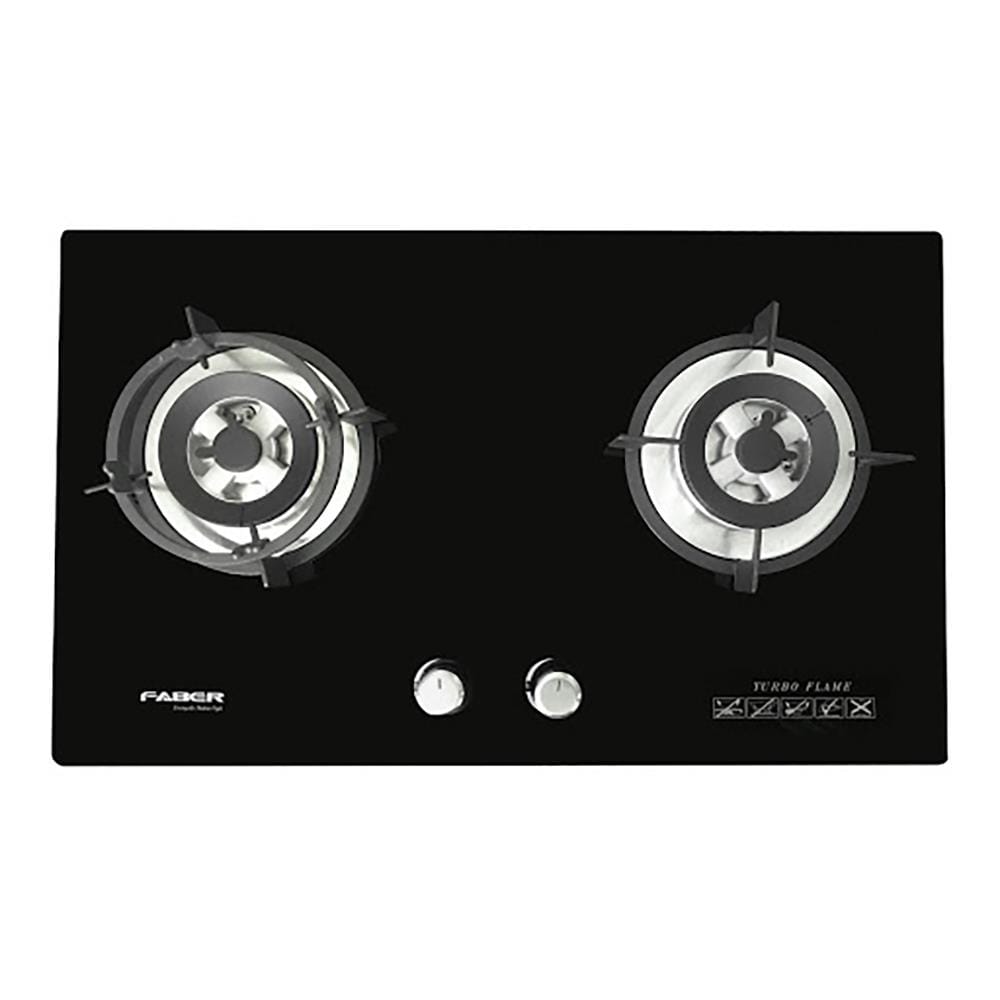 FABER GAS HOB FGH VITTO 2B/76BK 2BURNER 4.8KW 76CM