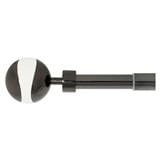 ROD STEEL CRATER ADJ 120-210 cm BLACK HOME LIVING STYLE