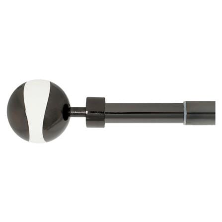 ROD STEEL CRATER ADJ 120-210 cm BLACK HOME LIVING STYLE