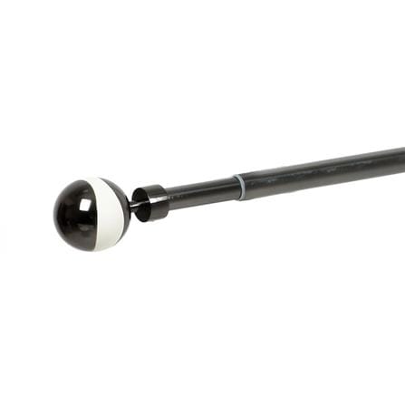 ROD STEEL CRATER ADJ 120-210 cm BLACK HOME LIVING STYLE