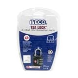 MECO TSA 3-DIGIT DIAL LUGGAGE PADLOCK M533B BLACK