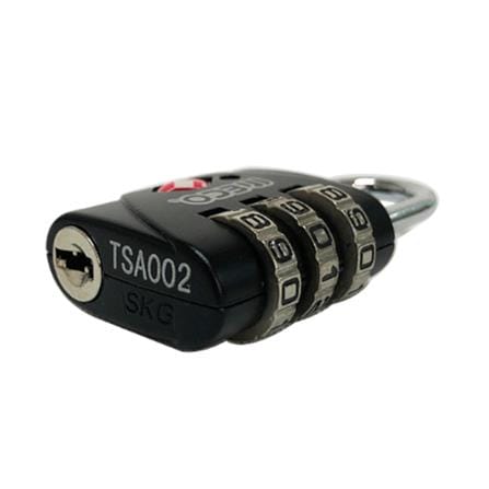 MECO TSA 3-DIGIT DIAL LUGGAGE PADLOCK M533B BLACK