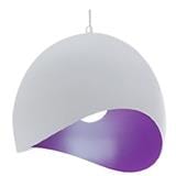 CHANDELIER  LSC0128 SET WH PP GC METAL WHITE/PURPLE