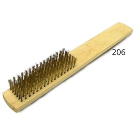 BRASS WIRE BRUSH 6 ROW (BWB206)