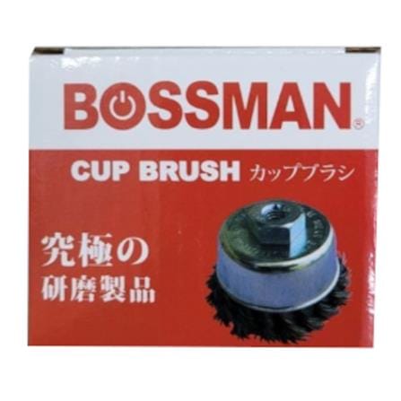 BOSSMAN BS150 M10x1.50MM TWISTED STEEL CUP BRUSH WHEEL