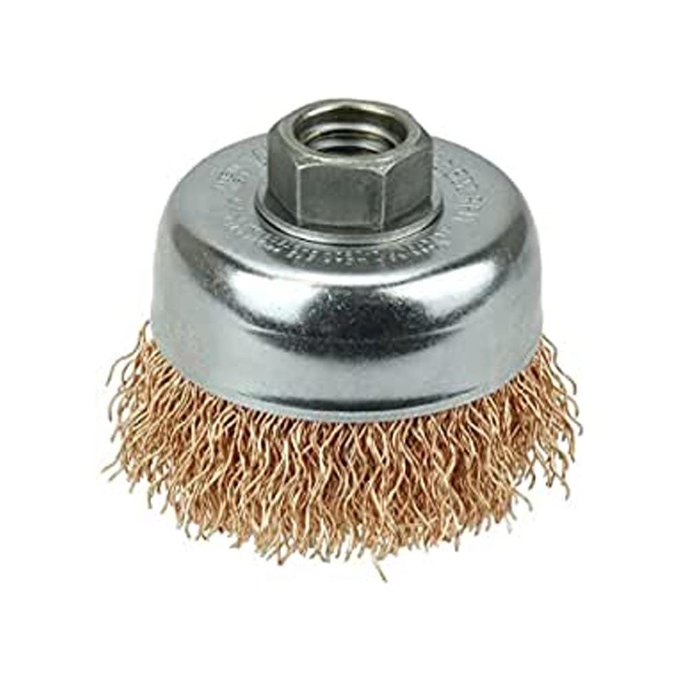 BRASS CUP BRUSH BOSSMAN M10x1.25MM B125