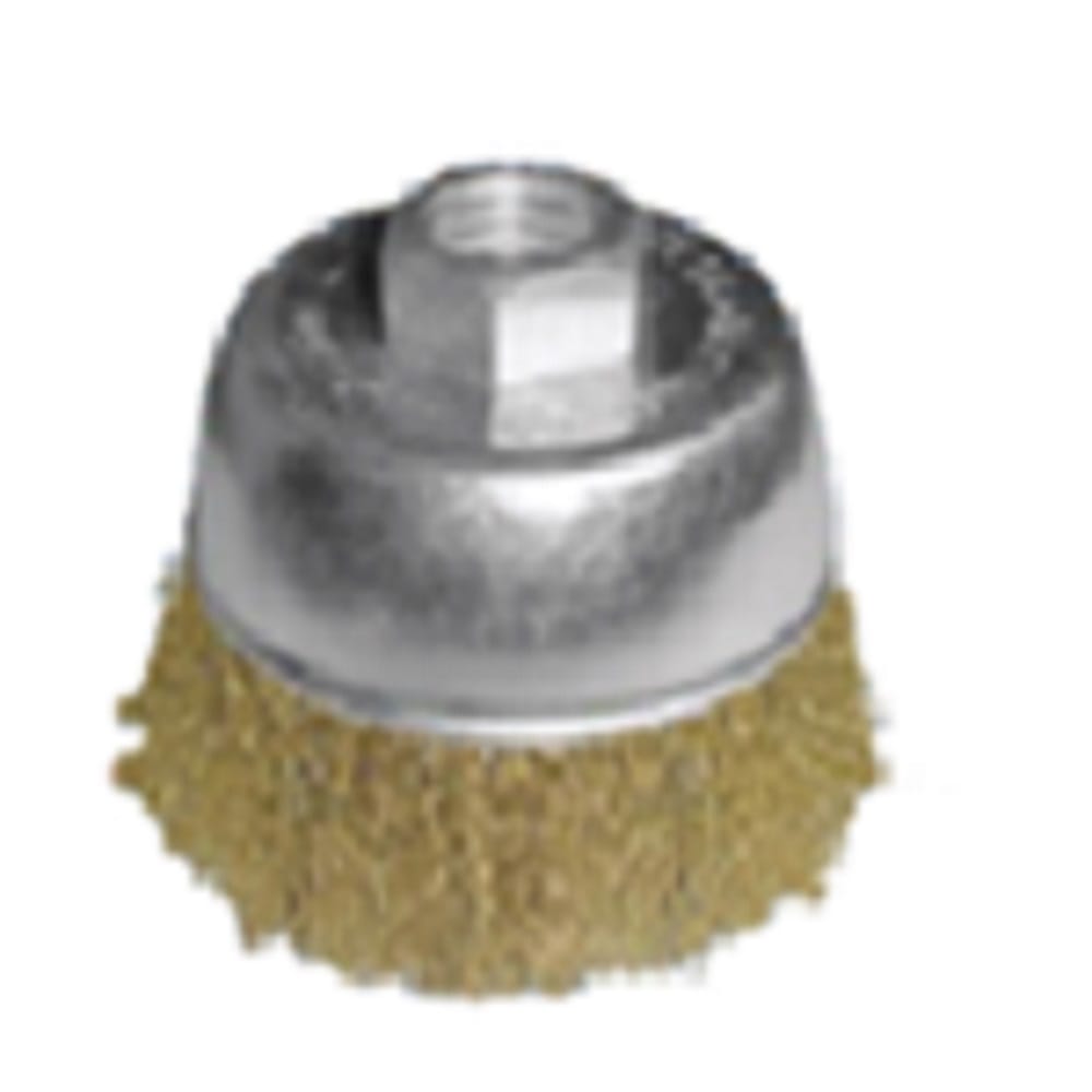 BRASS CUP BRUSH BOSSMAN M10x1.25MM B125