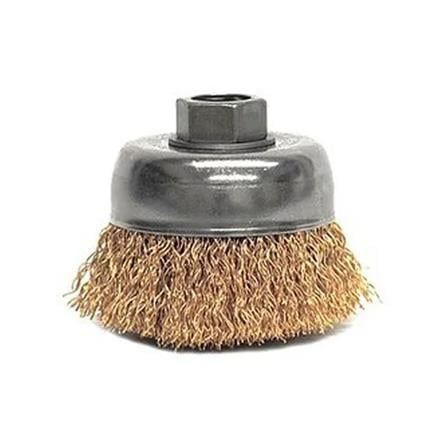 BRASS CUP BRUSH BOSSMAN M10x1.25MM B125