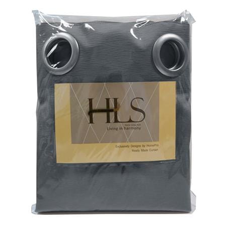 HLS ZAFA UV EYELET CURTAIN130x180 GREY