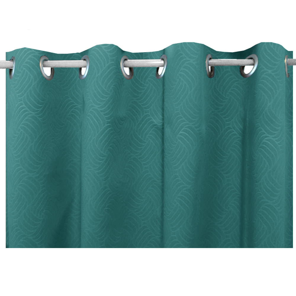 HLS CURTAIN EYELET KIARA UV 130X280CM GREEN