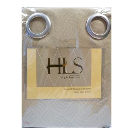 HLS KIARA UV EYELET CURTAIN 130X280CM CREAM