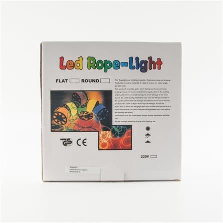 STAR CIRCULAR FLUORESCENT LED-ROPE LIGHT 10M_MULTICOLOUR