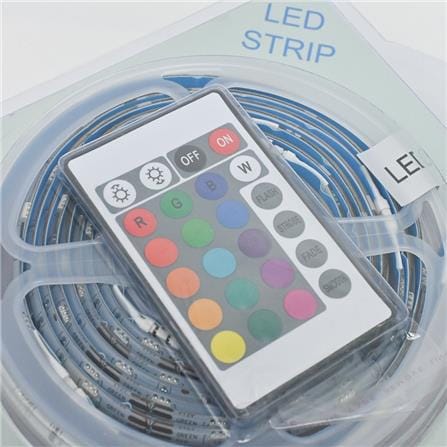 STAR CIRCULAR FLUORESCENT LED-STRIP RGB 3M MULTICOLOUR WITH REMOTE