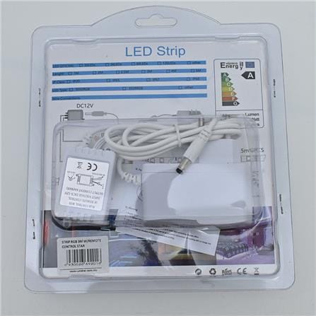 STAR CIRCULAR FLUORESCENT LED-STRIP RGB 3M MULTICOLOUR WITH REMOTE