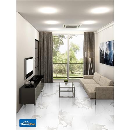 TARA FLOORTILE 60X60CM LITE CARRARA WHITE 1.44M2