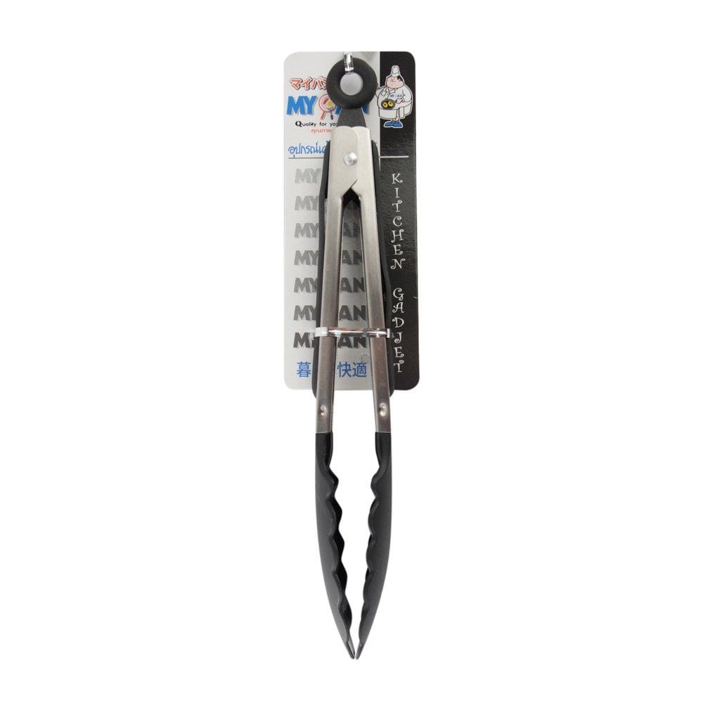 STAINLESS STEEL TONGS WITH NYLON TIP MYPAN 27CM