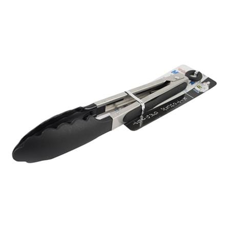 STAINLESS STEEL TONGS WITH NYLON TIP MYPAN 27CM